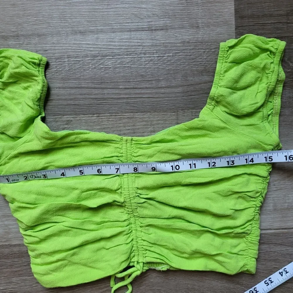 Princess Polly Green Y2K Crop Top - Picture 4 of 10
